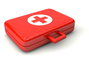 Where should you place the first aid kits at your workplace?