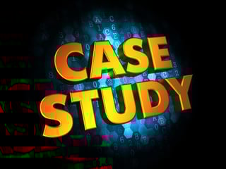 Case Study Concept - Golden Color Text on Dark Blue Digital Background..jpeg