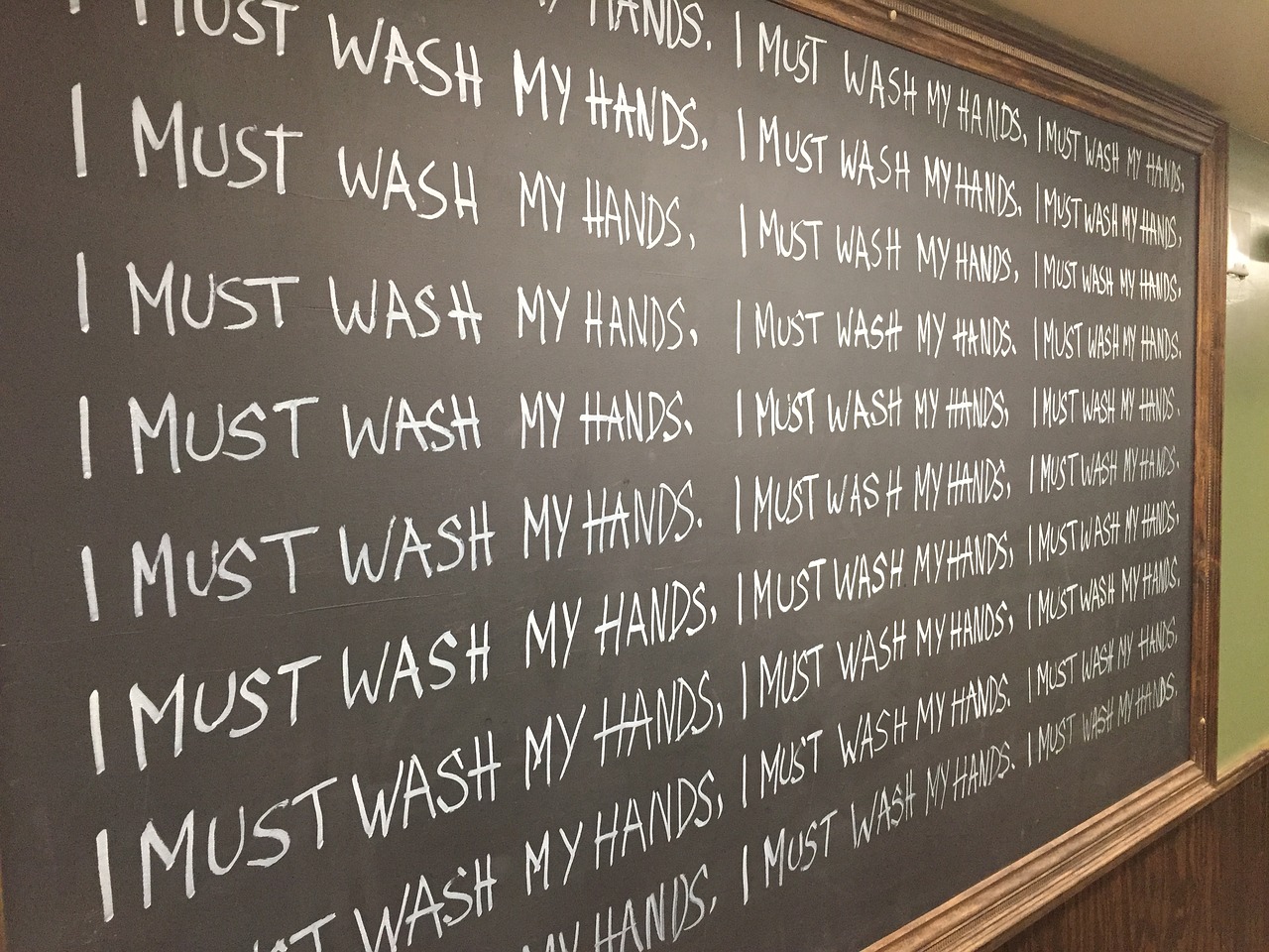 must wash hands